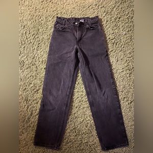 Vintage black Levi’s student 505s